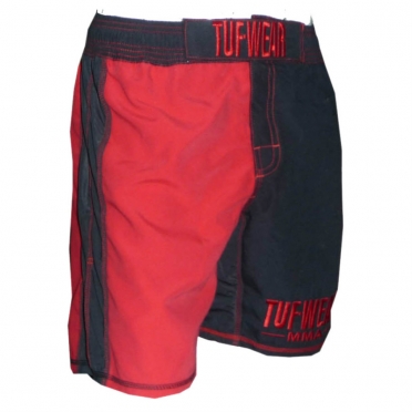 Tufwear MMA short zwart rood